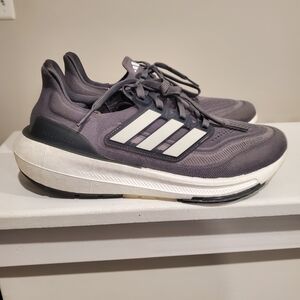 adidas Gray and White Athletic Shoes